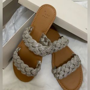 Still in the box. A New Day sparkly sandals. Size 8 1/2. Never been worn!